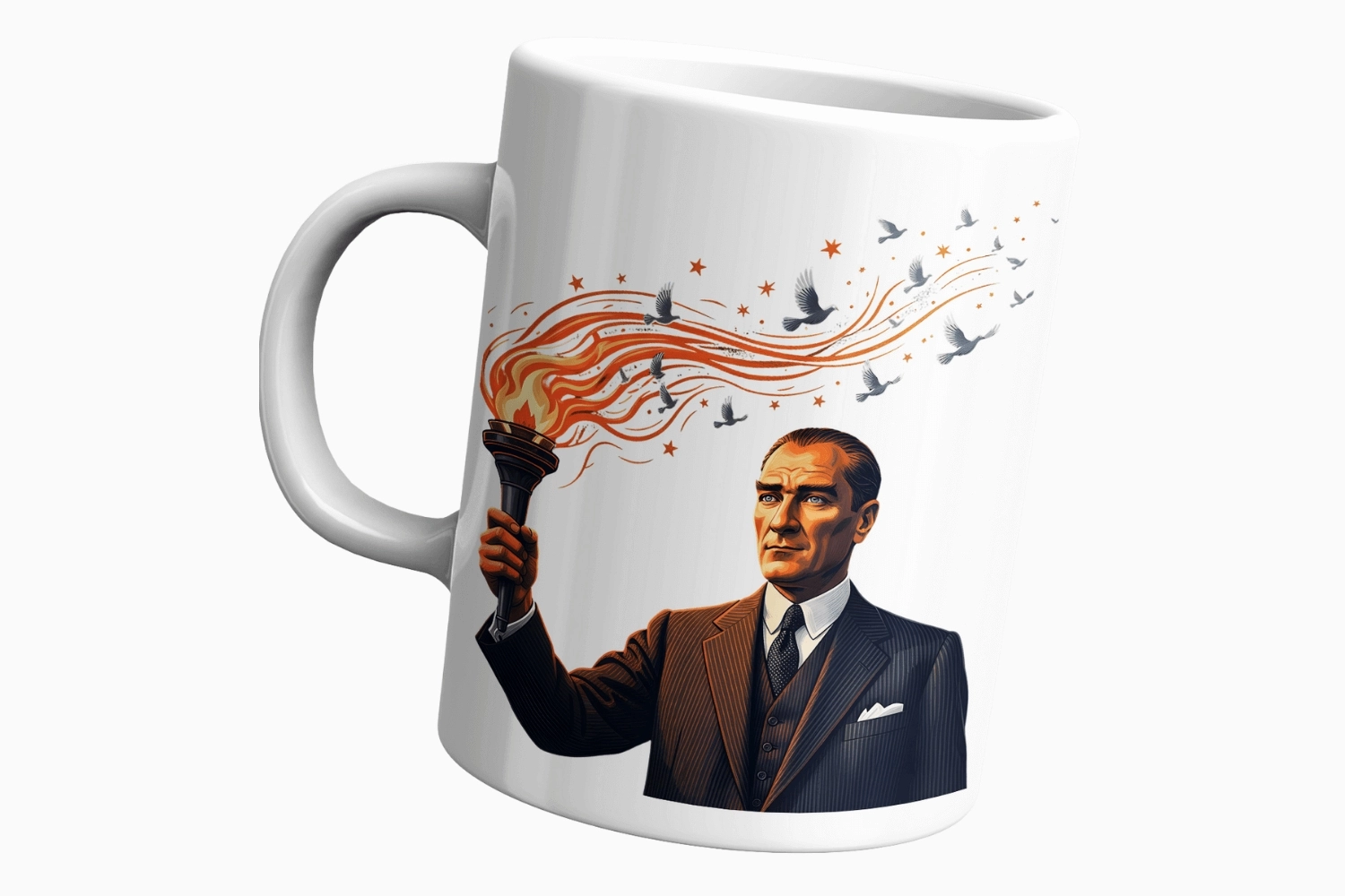 Atatürk’ün Meşalesi (Gazi İmzalı) Temalı Kupa 