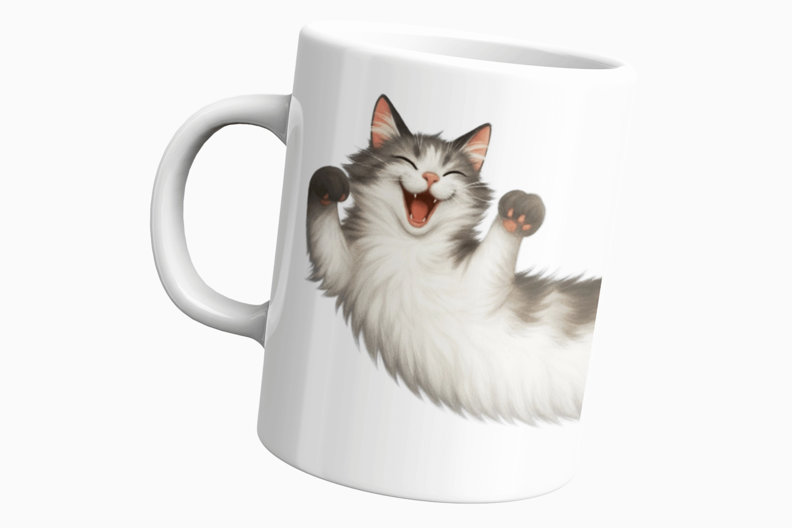 Kedi Sarmalı Temalı Kupa