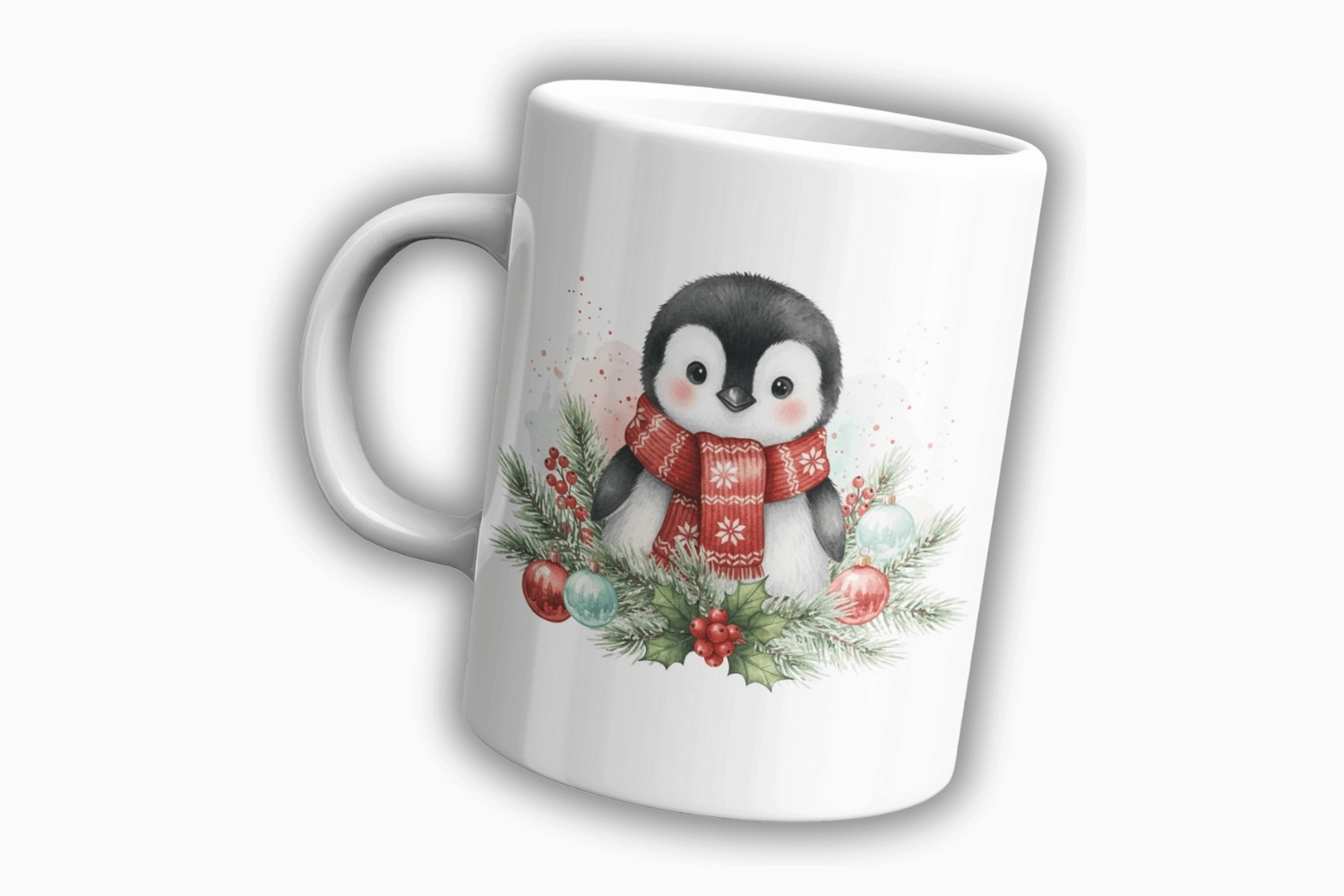 Yılbaşı Penguen Temalı Kupa