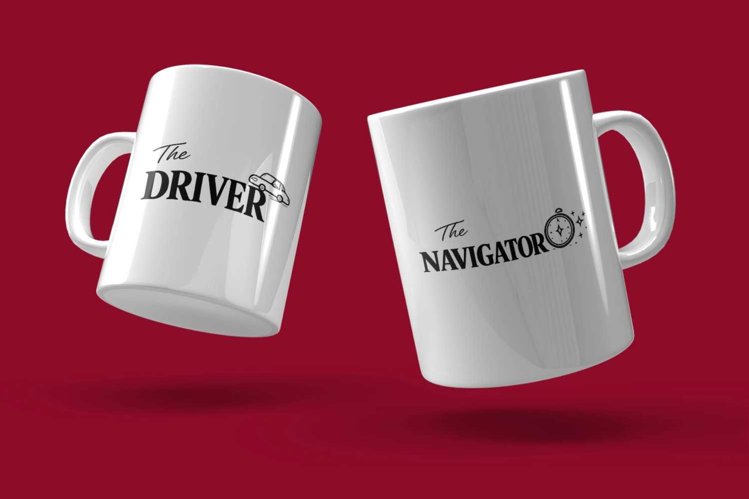The Driver & The Navigator – 2’li Kupa Seti | Sevgililer Günü Özel Tasarım
