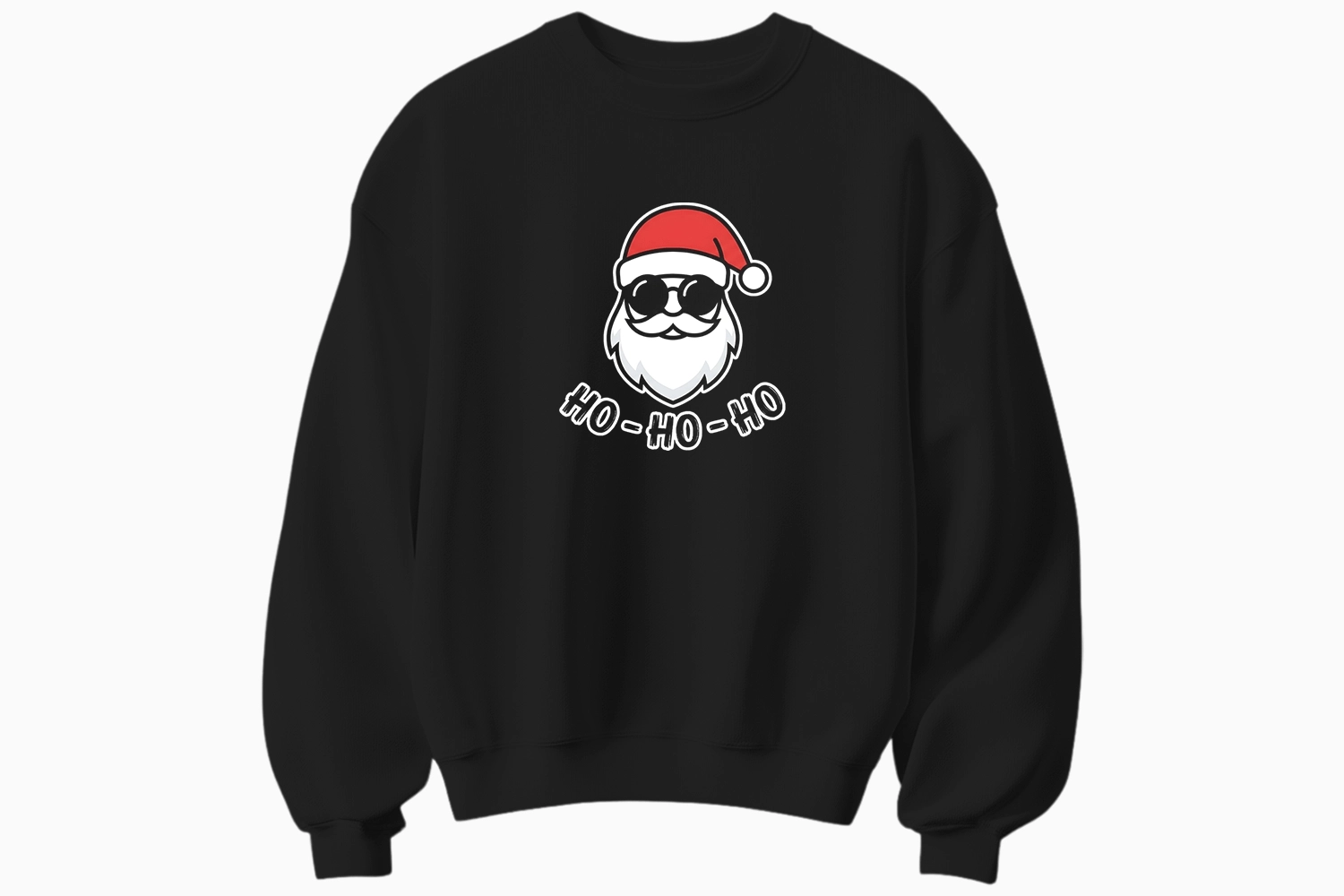Yılbaşı Noel Baba Ho Ho Ho Temalı Sweatshirt