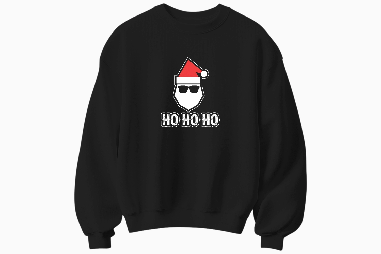 Yılbaşı Noel Baba Ho Ho Ho Temalı Sweatshirt