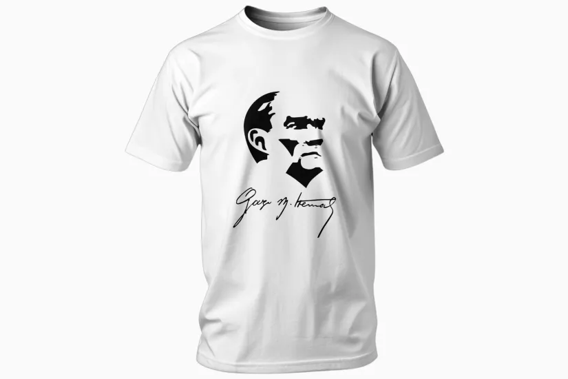 Atatürk Silüeti ve İmzası Temalı Tişört
