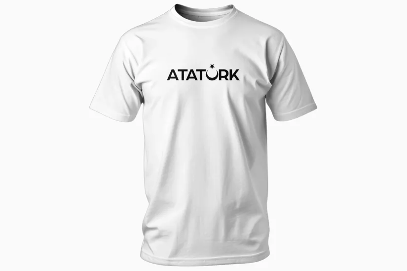 Atatürk Yazılı Minimalist Tişört