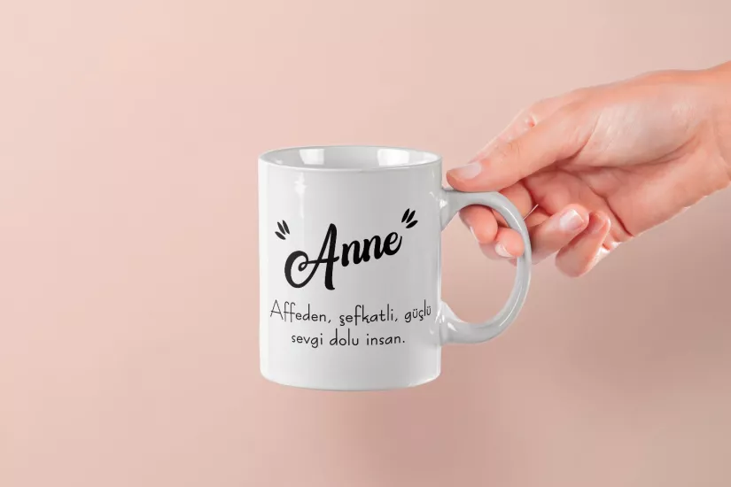 ’’Anne’’ Sözlük Anlamı Tasarım Kupa  - Anneler Günü Hediyesi