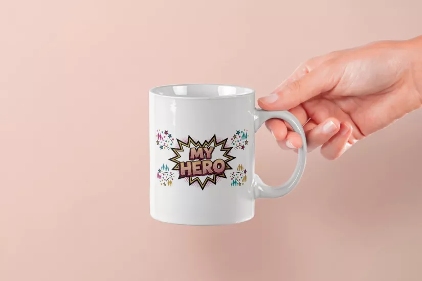 ’’My Hero’’ Pop-Art Tasarmı Kupa