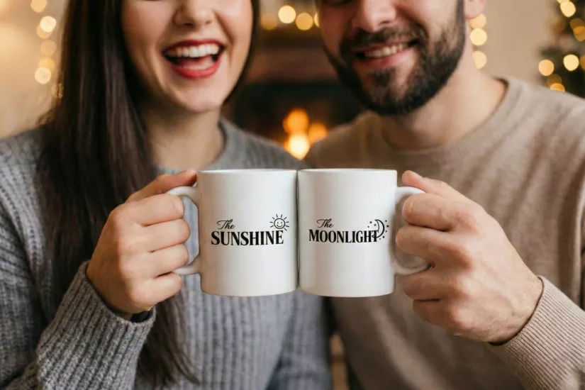 The Sunshine & The Moonlight – 2’li Kupa Seti | Sevgililer Günü Özel Tasarım