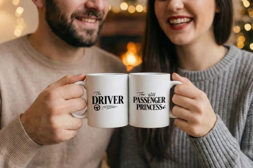 Driver & Passenger Princess – 2’li Kupa Seti | Sevgililer Günü Özel Tasarım Kupa