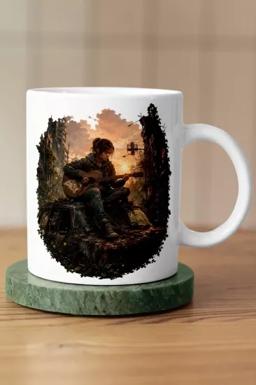 The Last of Us Ellie Gitarlı Tasarım Fan Art  Kupa