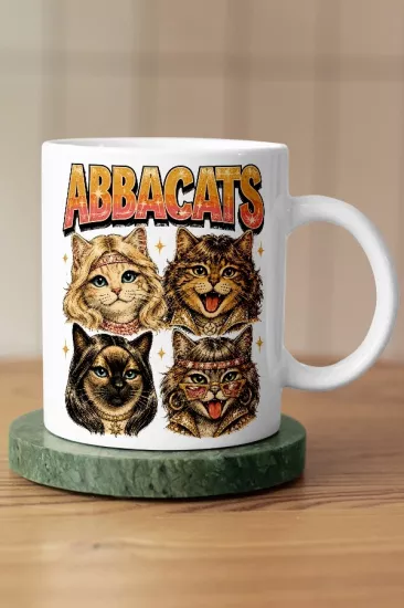 ABBA - Abbacats Kedi Pop Tasarım Kupa - Versiyon 1