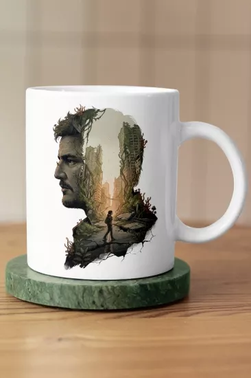 Joel Silüet ve Ellie Tasarımlı The Last of Us Fan Art Kupa