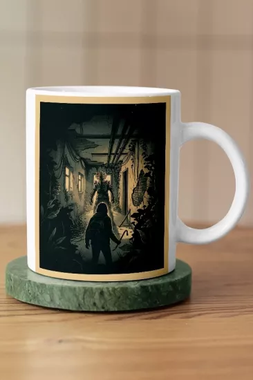 Karanlık Koridor ve Clicker The Last of Us Fan Art Kupa