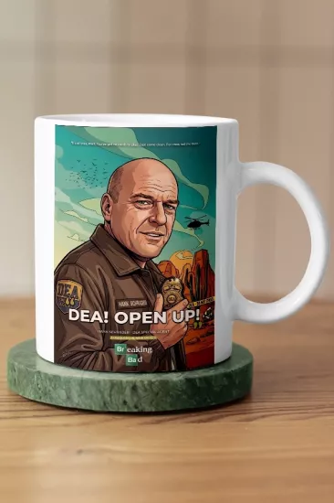 Breaking Bad Hank Schrader DEA Fan Art Kupa