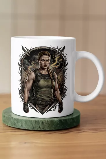 Abby 2. Versiyon Karakter Tasarımlı The Last of Us Fan Art Kupa