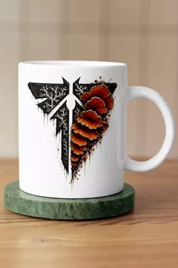 Ateşböceği ve Cordyceps Mantarı The Last of Us Fan Art Kupa