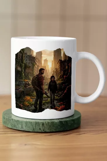 Joel ve Ellie Tasarımlı The Last of Us Fan Art Kupa