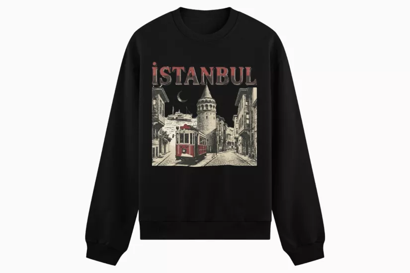 İstanbul Temalı Sweatshirt