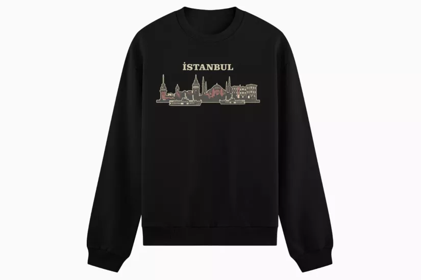 İstanbul Temalı Sweatshirt