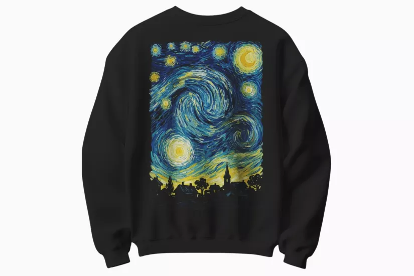 Yıldızlı Gece Temalı Sweatshirt