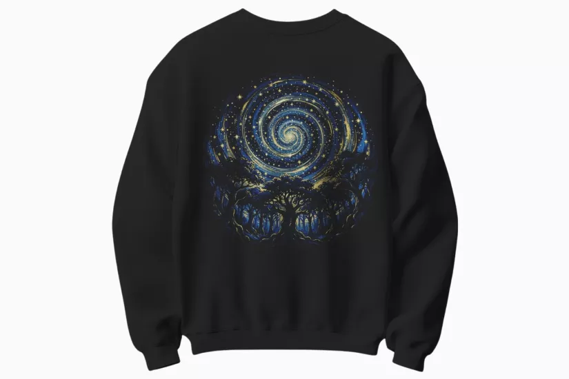 Yıldızlı Gece Temalı Sweatshirt