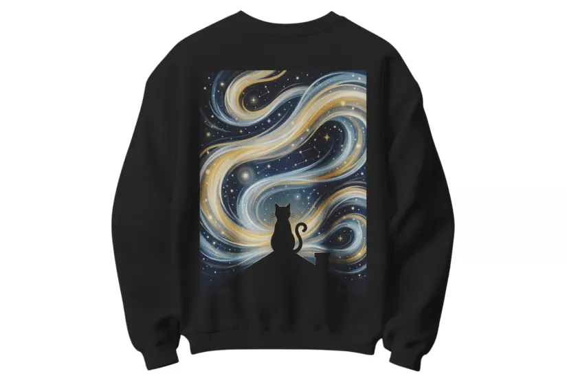 Yıldızlı Gece Temalı Sweatshirt