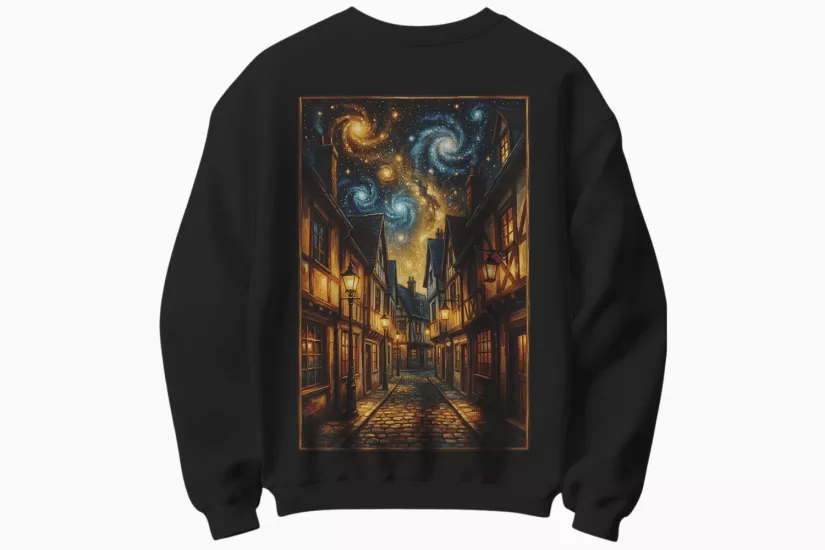 Yıldızlı Gece Temalı Sweatshirt