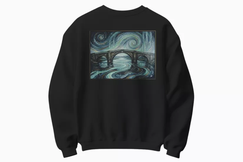 Yıldızlı Gece Temalı Sweatshirt