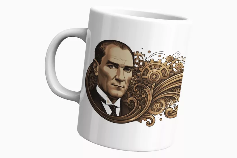Atatürk ile Üretimin Ruhu Temalı Kupa