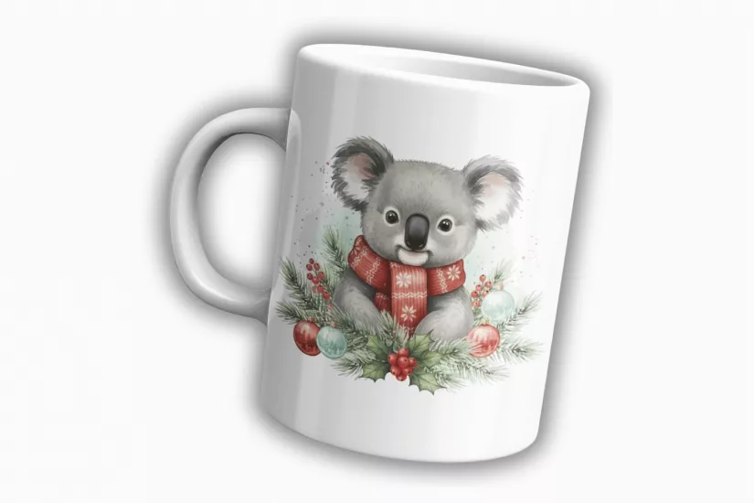 Yılbaşı Koala Temalı Kupa