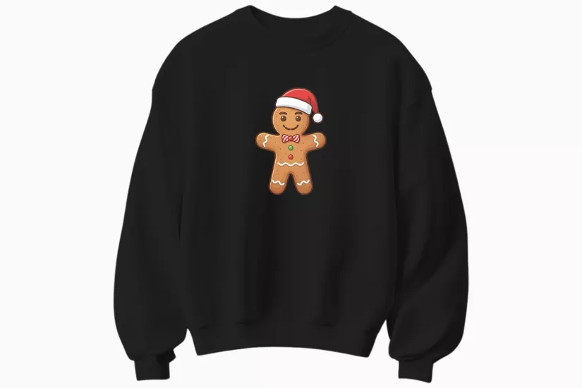 Yılbaşı Kurabiye Temalı Sweatshirt (Erkek)