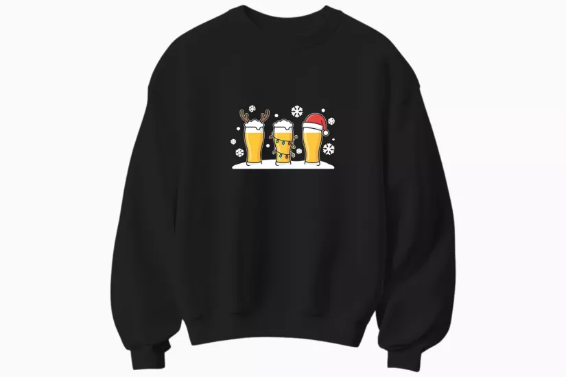 Yılbaşı Beer Temalı Sweatshirt