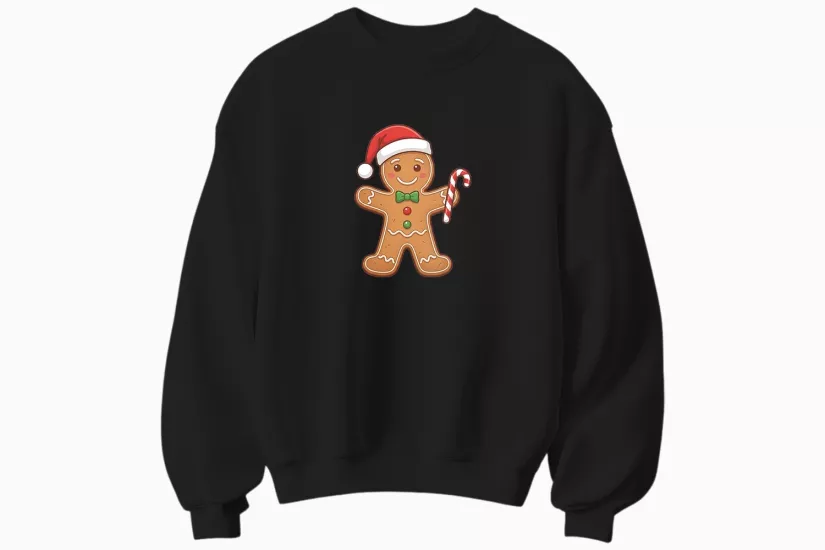 Yılbaşı Kurabiye Temalı Sweatshirt (Erkek)