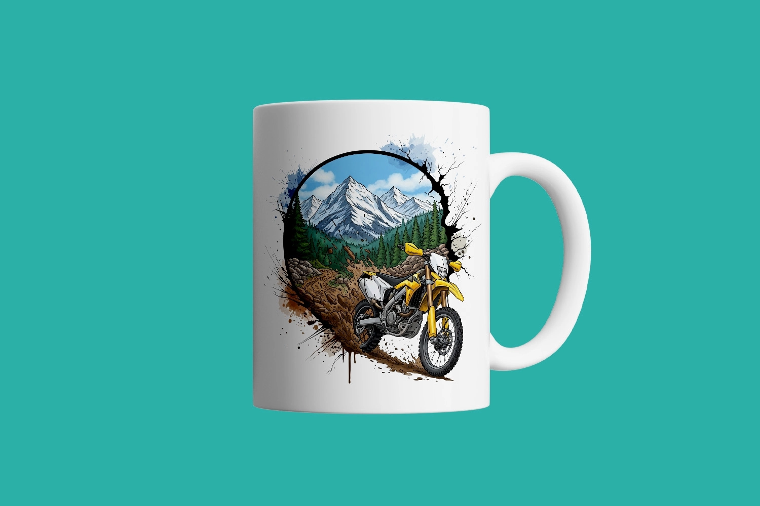 Zirve Rotası Sürüşü - Off-Road Enduro Motor -Motosiklet Temalı Kupa