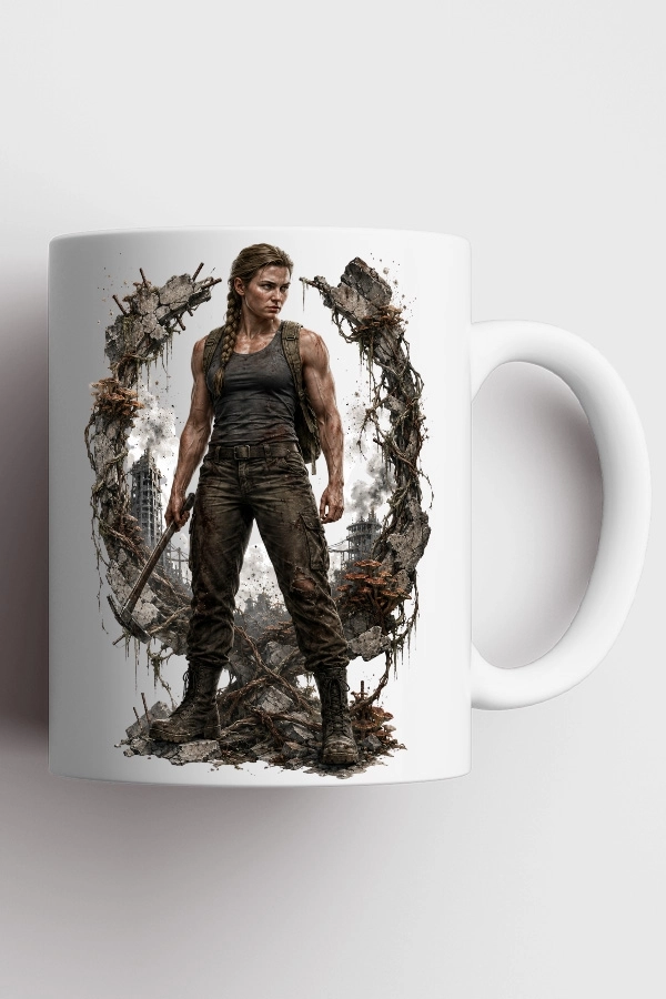 Abby Harabe Çemberli The Last of Us Fan Art Kupa