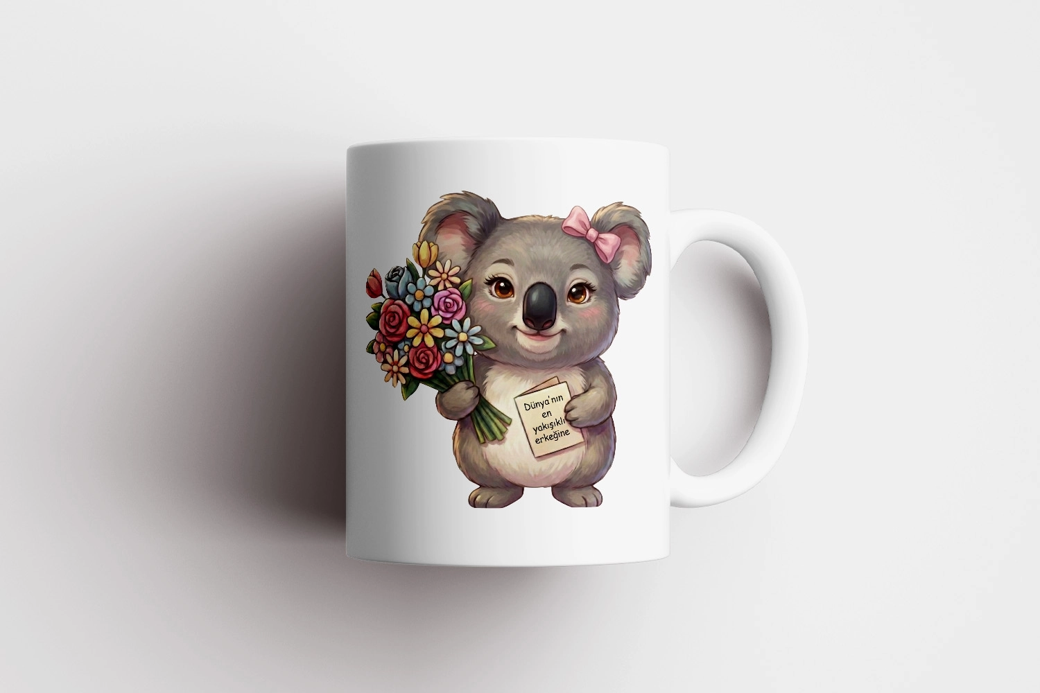Koala - Dünya’nın En Yakışıklı Erkeğine Kupa Tasarımı – Sevgililer Günü Özel