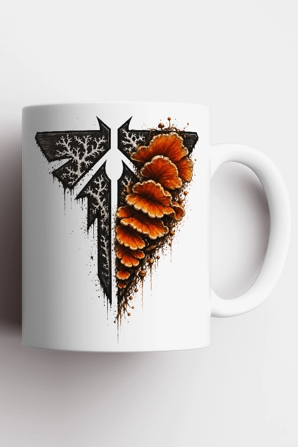 Ateşböceği ve Cordyceps Mantarı The Last of Us Fan Art Kupa