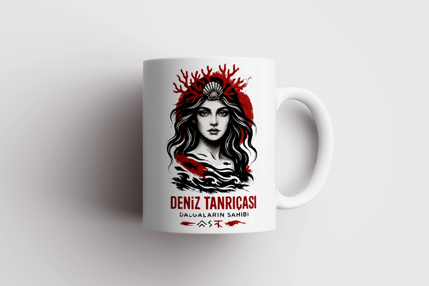 Deniz Tanrıçası Mitolojik Tasarım Kupa