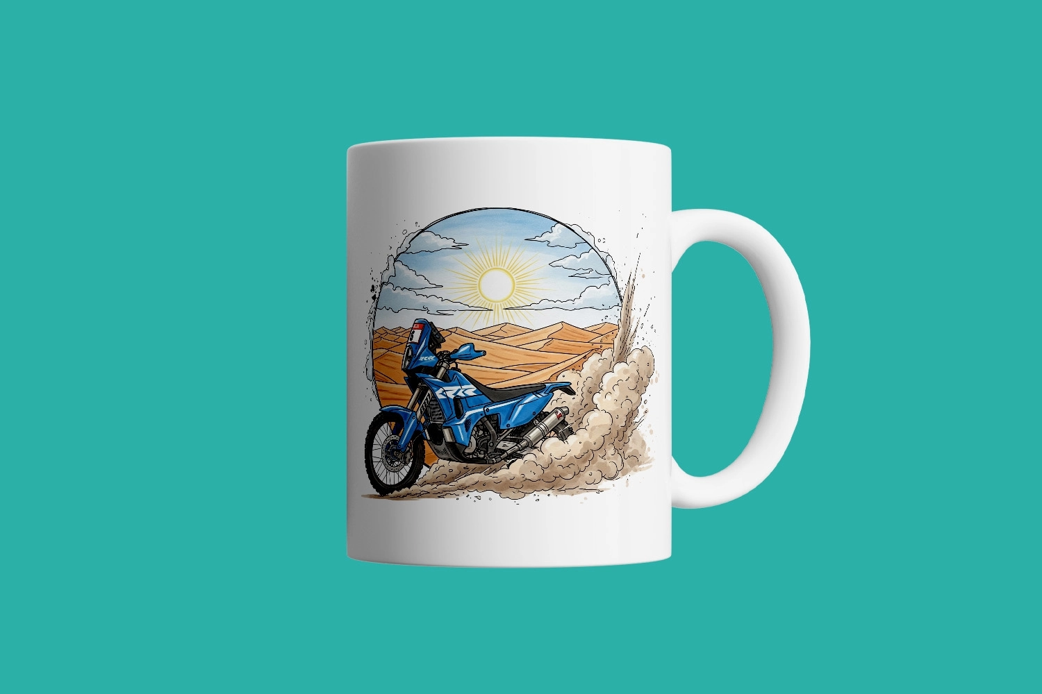 Çöl Keşif Sürüşü – Adventure (ADV) Motor – Motosiklet Temalı Kupa