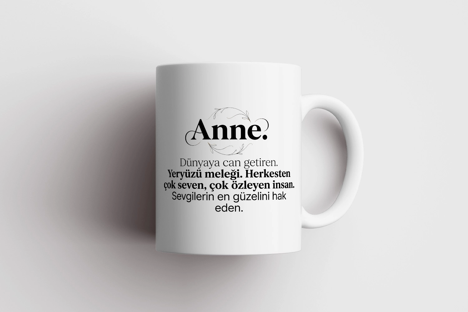 ’’Anne’’ Sözlük Anlamı Tasarımlı Kupa - Anneler Günü Hediyesi