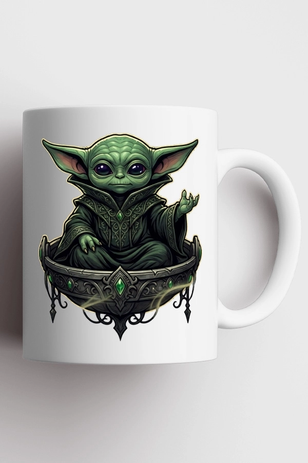 Star Wars Gotik Baby Yoda Fan Art Kupa