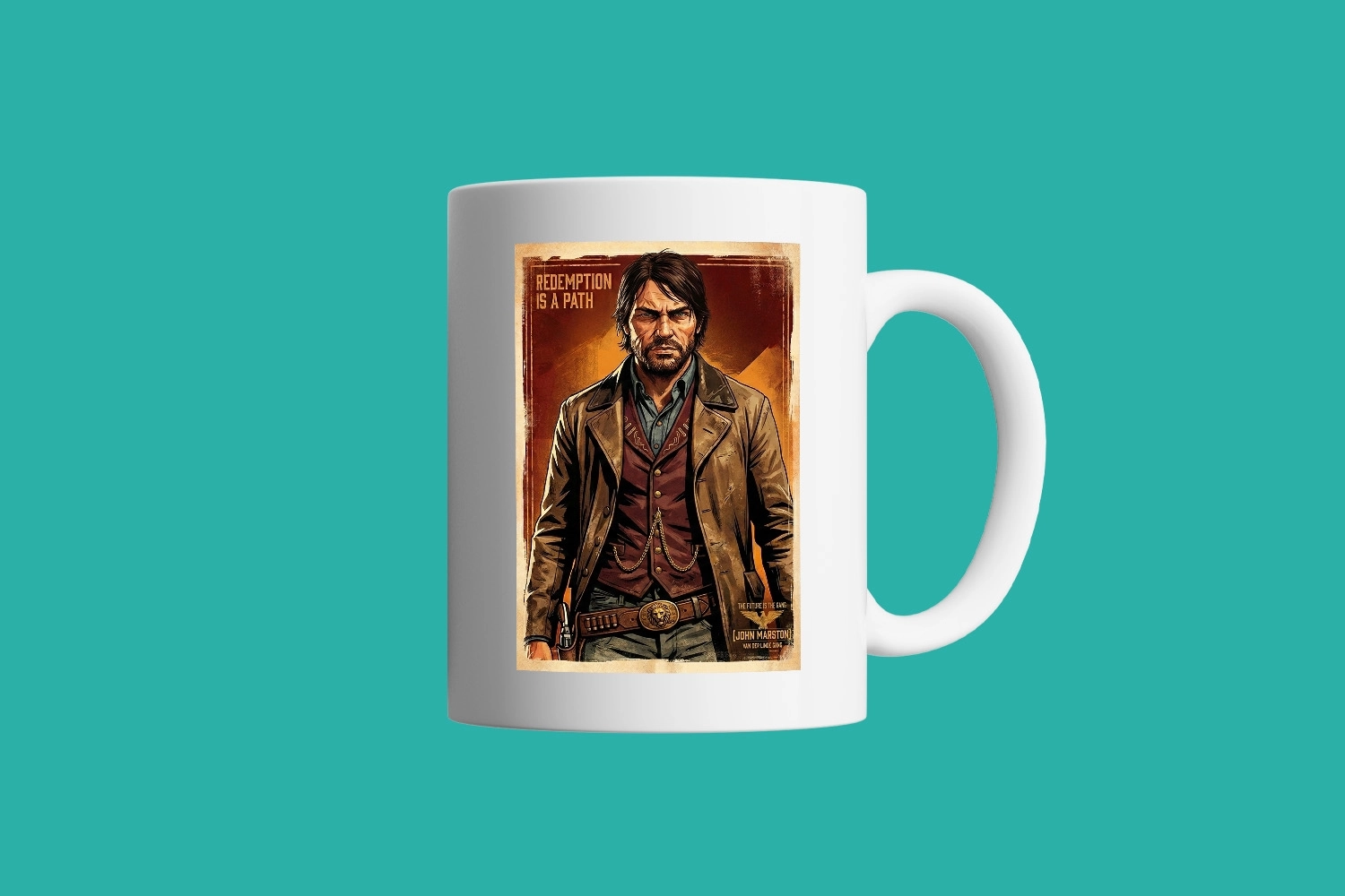 John Marston Red Dead Redemption 2 Fan Art Western Kupa