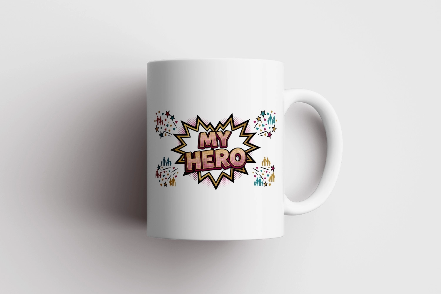 ’’My Hero’’ Pop-Art Tasarmı Kupa