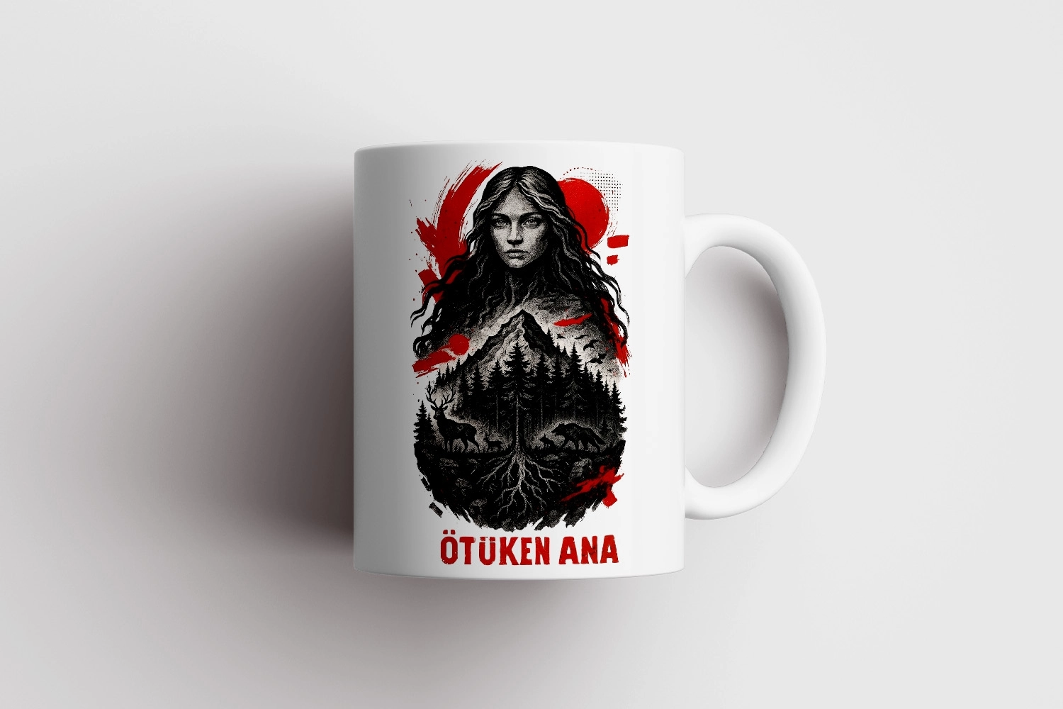 Ötüken Ana: Doğa ve Yaşam Kupa Temalı Bardağı