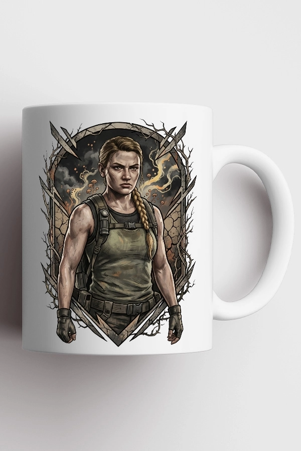 Abby 2. Versiyon Karakter Tasarımlı The Last of Us Fan Art Kupa