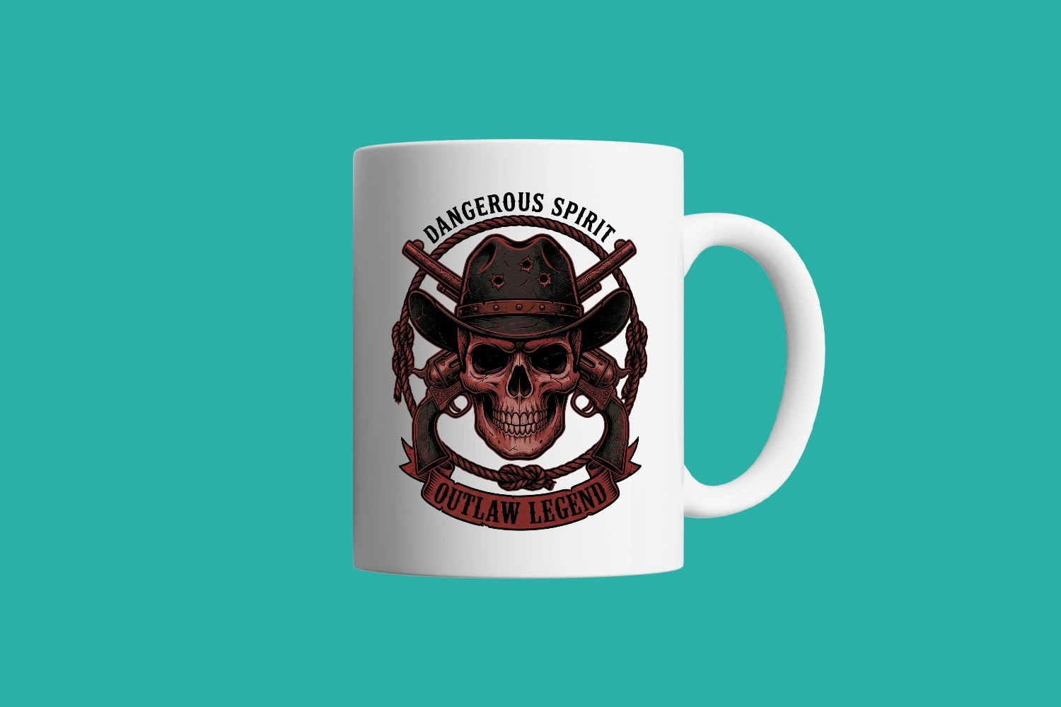 Western Outlaw Skull Kupa – Gamer Koleksiyon Kupa 