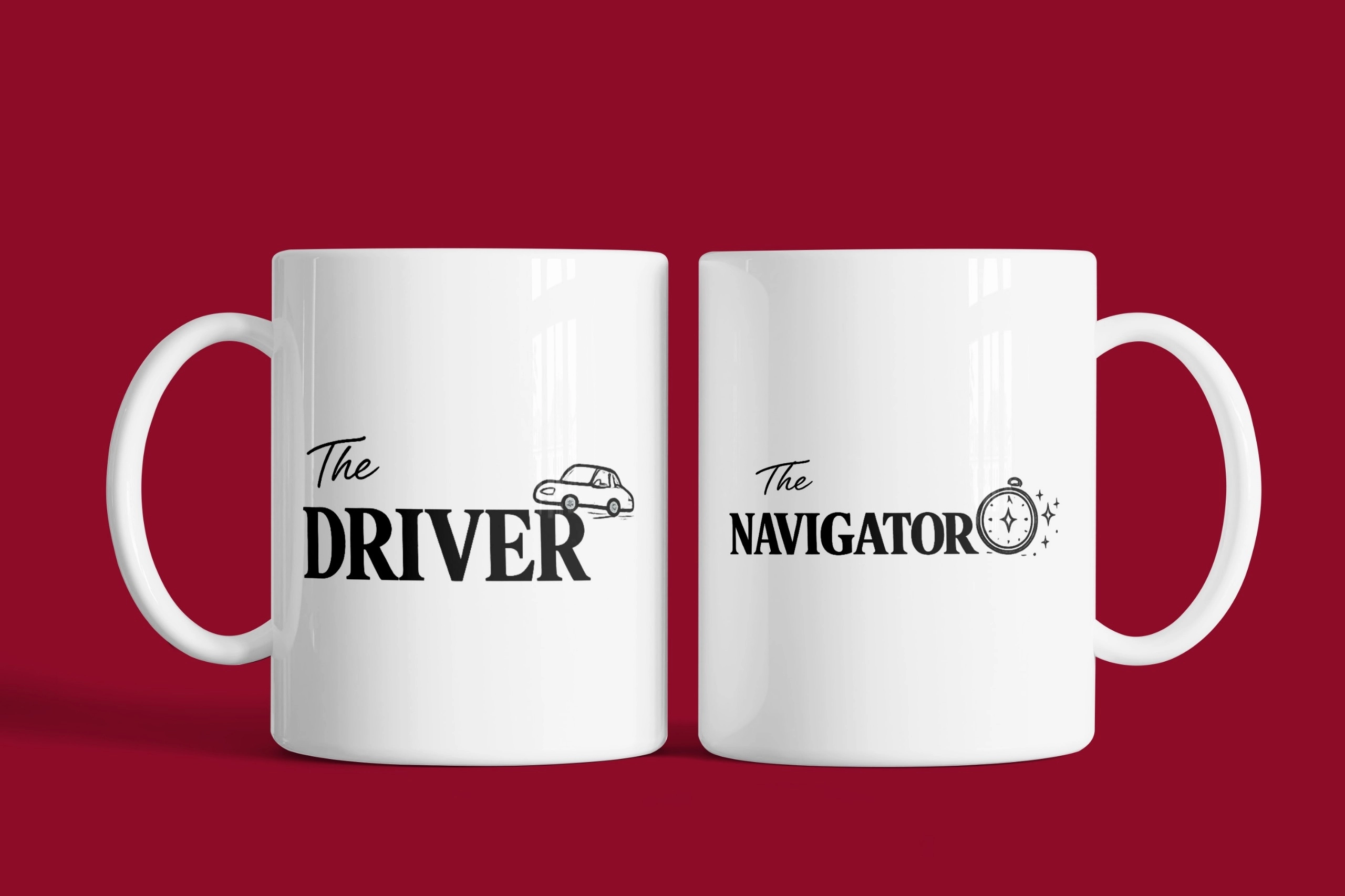The Driver & The Navigator – 2’li Kupa Seti | Sevgililer Günü Özel Tasarım