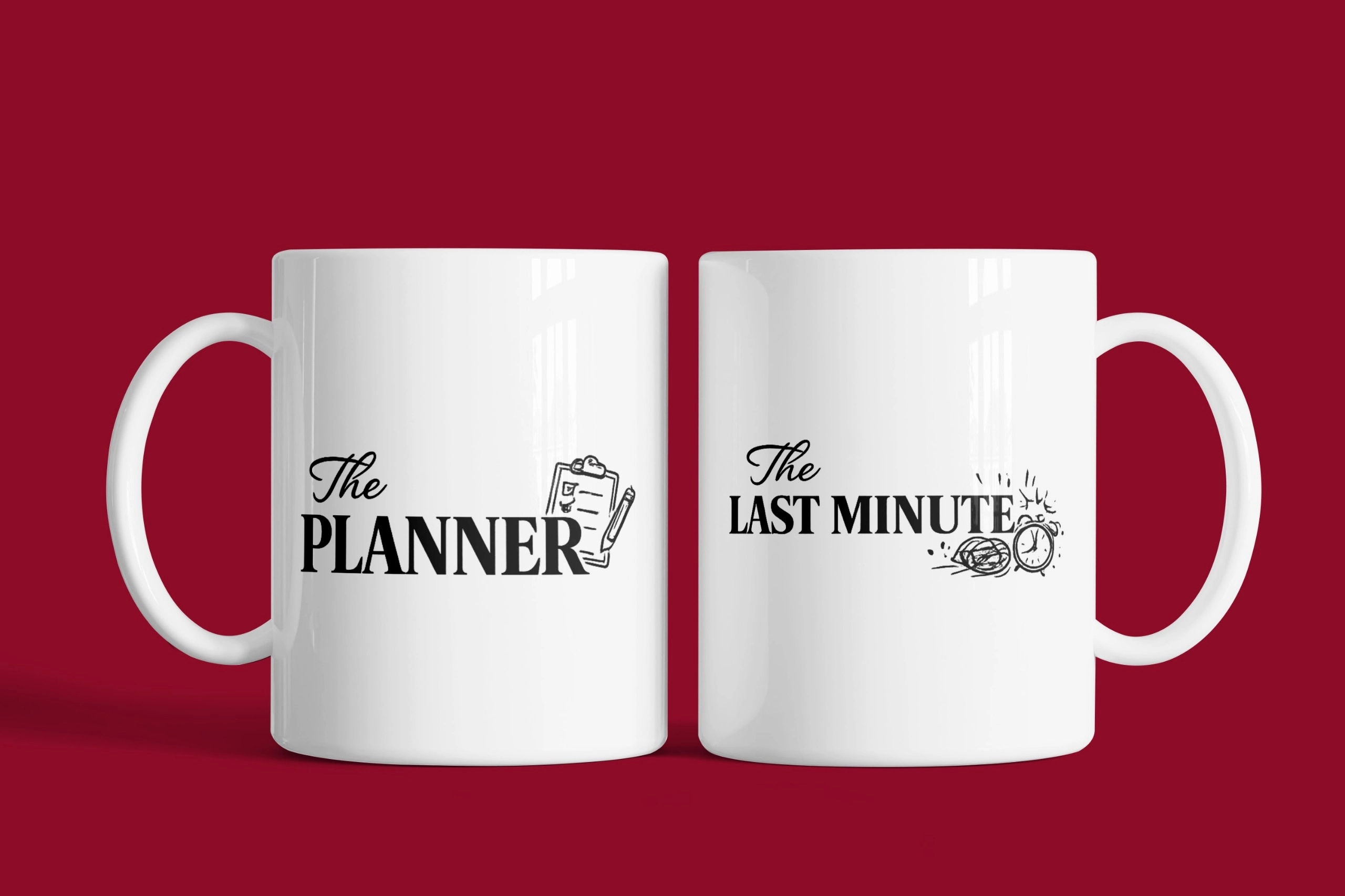 The Planner & The Last Minute – 2’li Kupa Seti | Sevgililer Günü Özel Tasarım