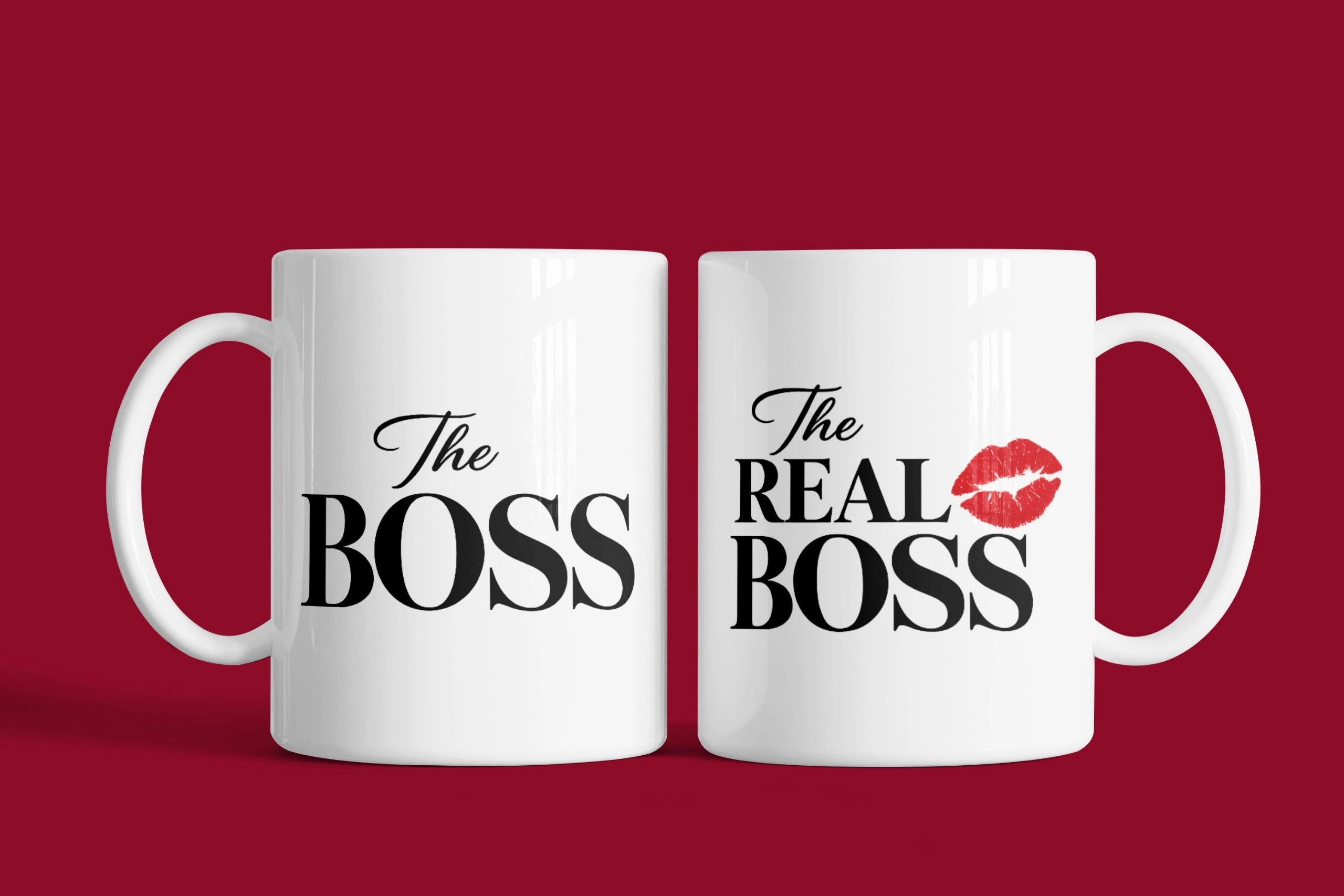 The Boss & The Real Boss – 2’li Kupa Seti | Sevgililer Günü Özel Tasarım