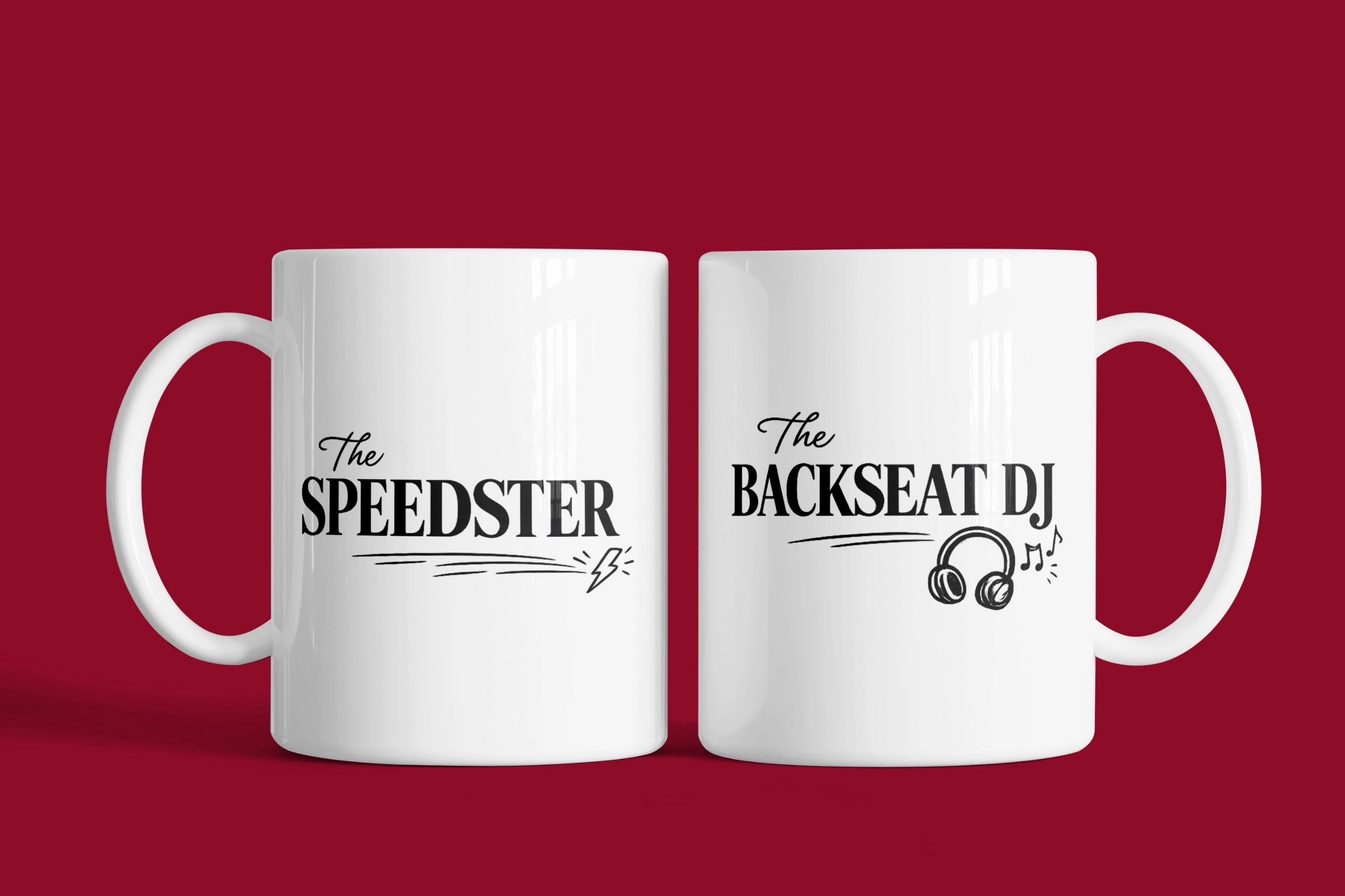 Speedster & Backseat DJ – 2’li Kupa Seti | Sevgililer Günü Özel Tasarım Kupa